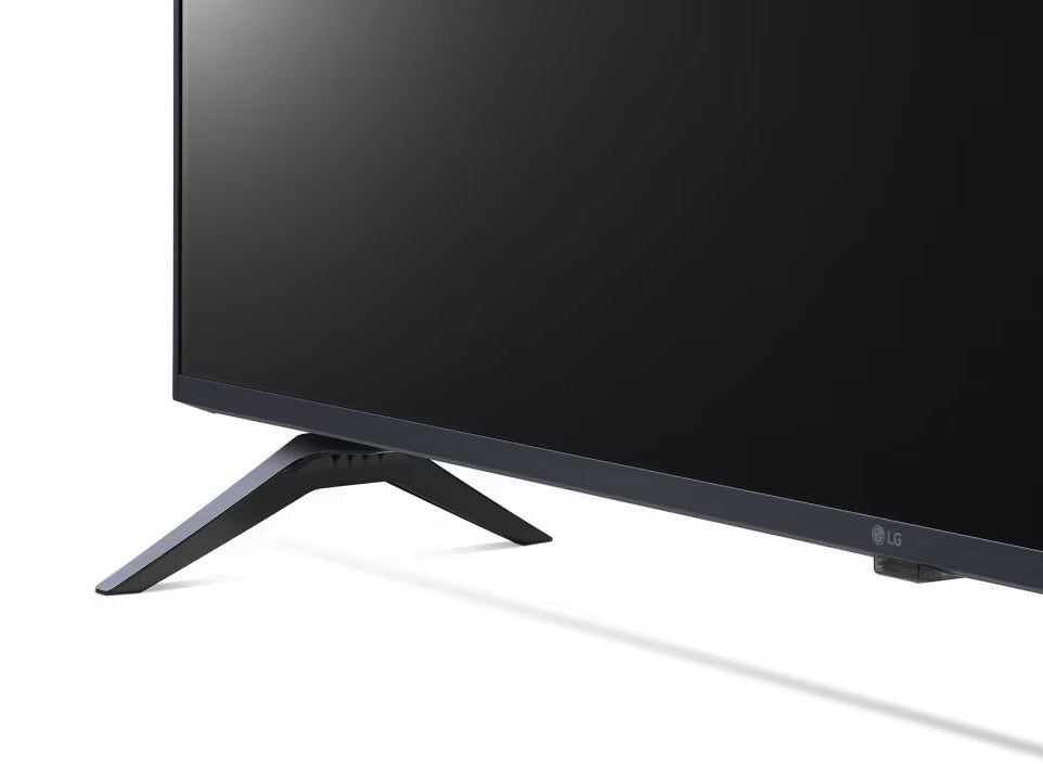 LG 50UQ9000 4K Smart TV talpra ráközelítve.