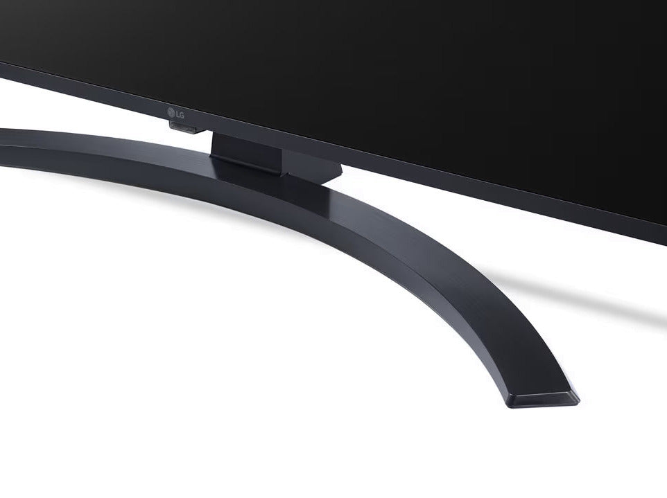 LG 50UQ9100 4K Smart TV talpra ráközelítve.