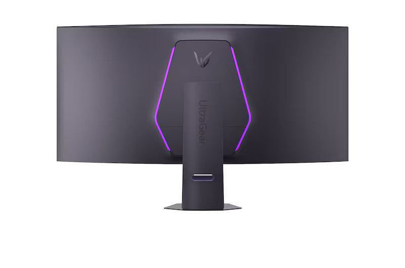 LG 52G930B Monitor hátulnézetben rgb világítás bekapcsolva.