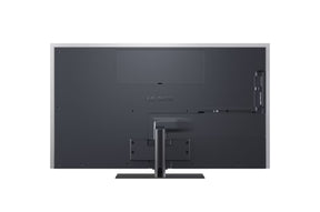 LG 55G5 OLED Televízió hátulnézetben, talpon.