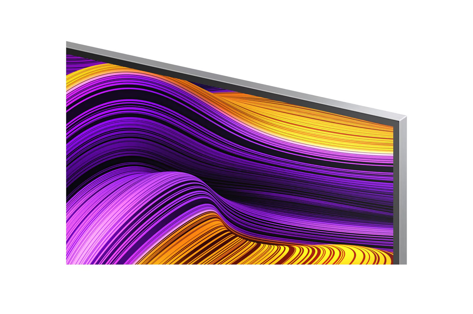 LG 55G5 OLED Televízió szupervékony kávája közelről.