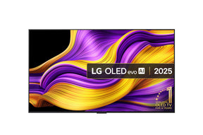 LG 55G5 OLED Televízió előlnézetben, falon. A kijelzőn lg oled evo ai logó és 12 éve az első számú gyártó.