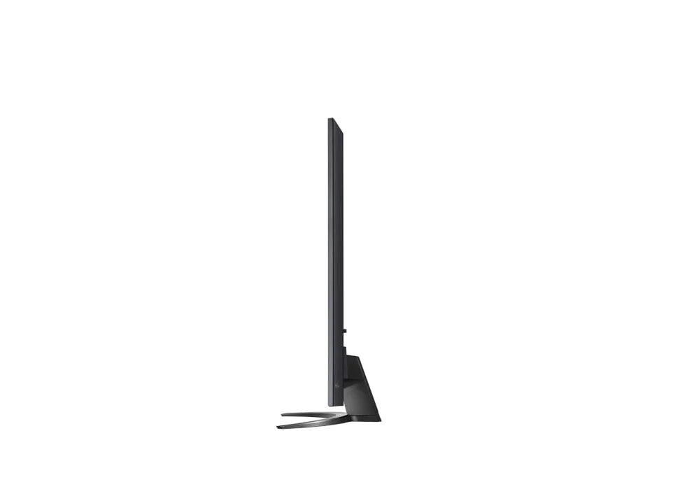 LG 55QNED863QA 4K MiniLED Gaming TV oldalnézetben, talpon.