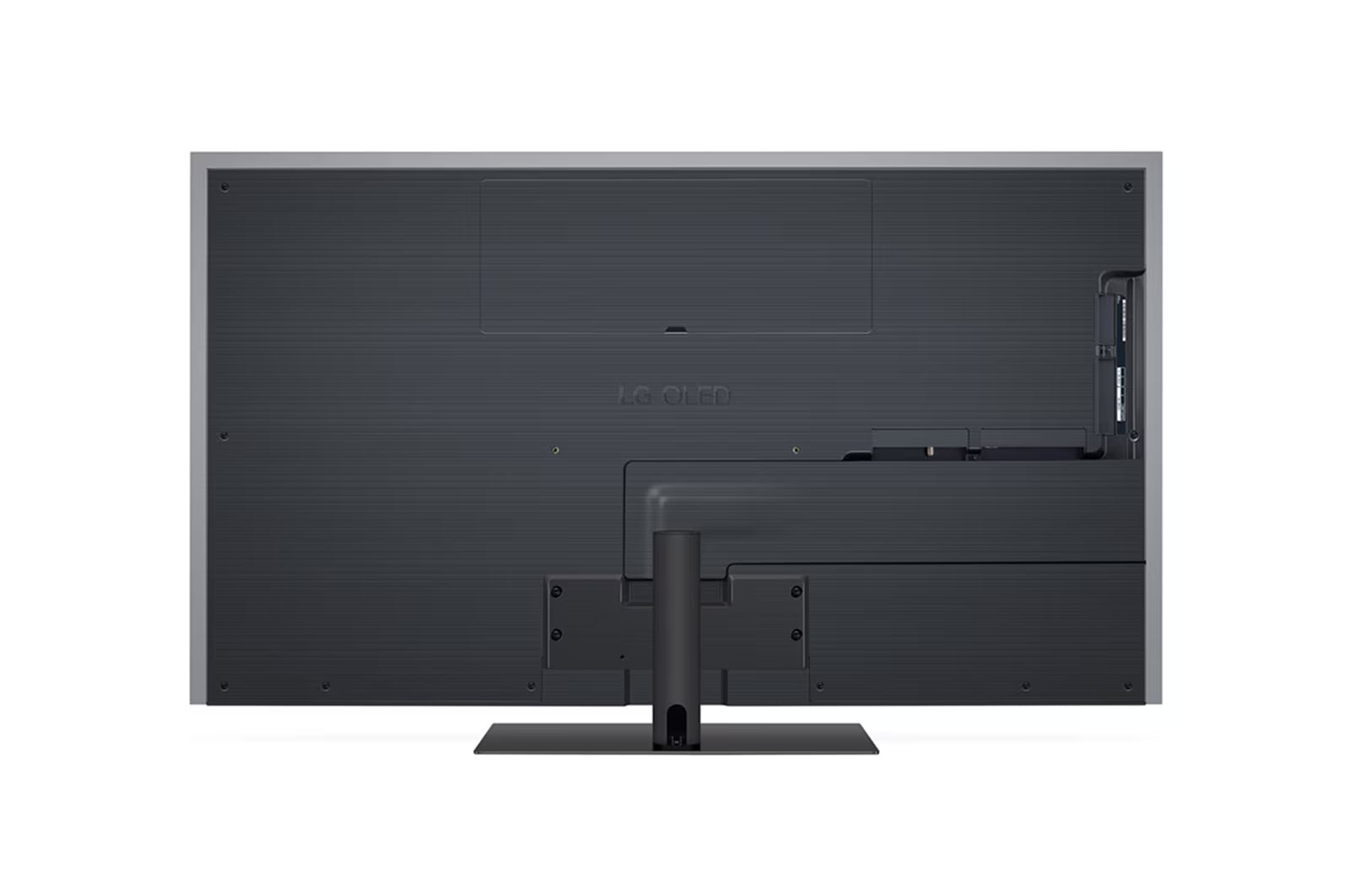 LG 65G4 OLED Televízió hátulnézetben, talpon.