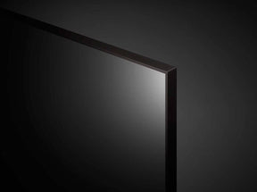 LG 65UP8100 4K Smart TV jobb felső keretre közelítve.