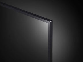 LG 65UQ7500 4K Smart TV jobb felső sarki keretre közelítve.