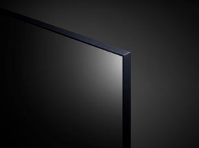 LG 65UQ8100 4K Smart TV jobb felső keretre közelítve.