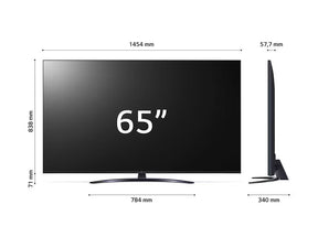 LG 65UR8100 4K Smart TV méretek.