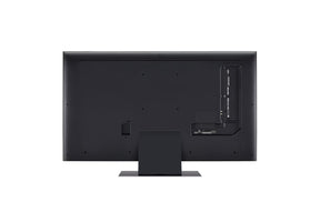 LG 75QNED823RE Televízió hátulnézetben.