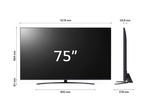 LG 75UR8100 4K Smart TV méretek.