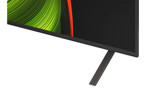 LG 77B5 OLED Televízió minimalista talpa közelről.