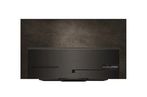 LG 83B4 OLED Televízió hátulnézetben, talpon.