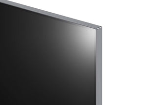 LG 97G2 OLED evo televízió jobb felső keret ráközelítve.