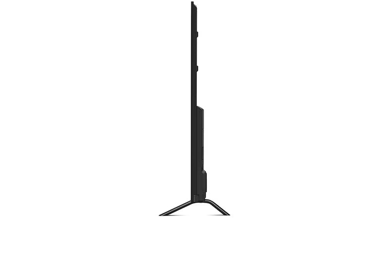 LG 98UT9100 televízió oldalnézetben, talpon.