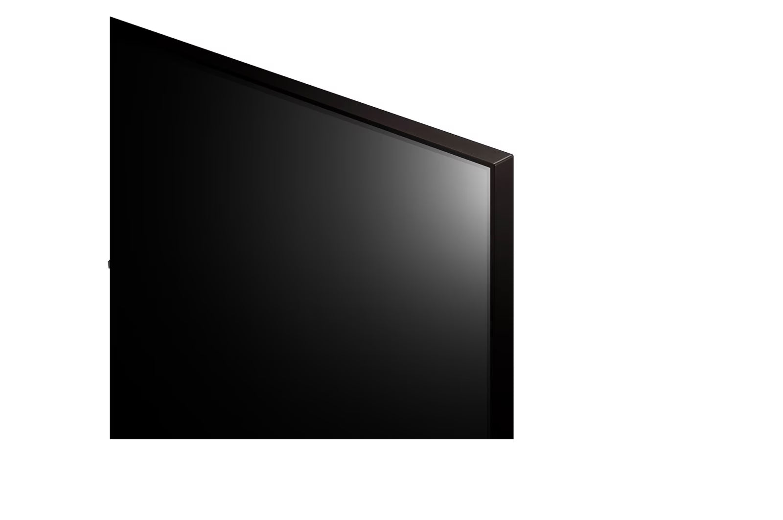 LG NANO82 szériás televízió vékony kávája közelről.