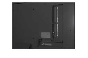 LG 100QNED86A televízió csatlakozói.