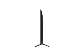 LG 65QNED92A televízió oldalnézetben, talpon.
