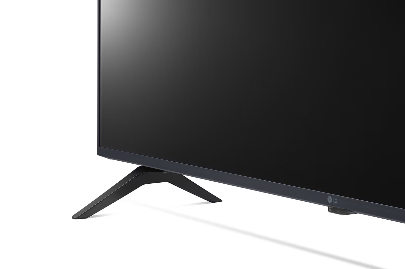 LG 50UR8000 4K Smart TV talpa közelről.
