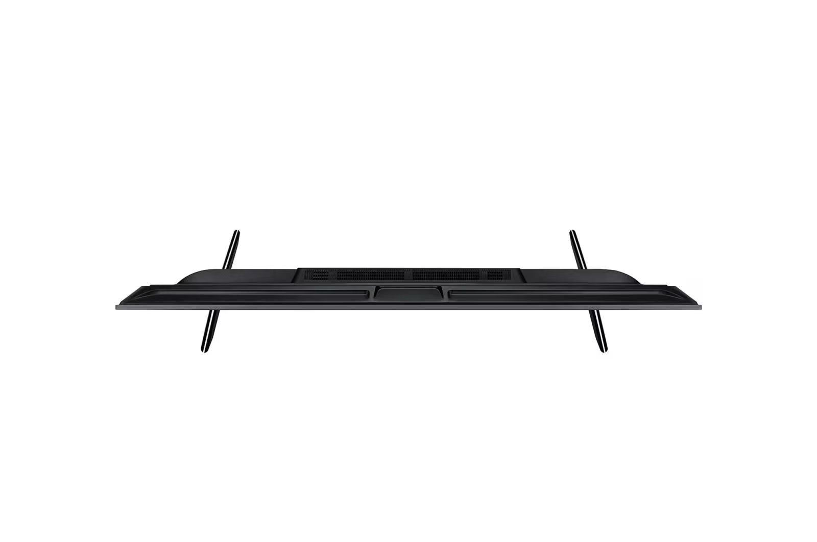 LG 43UT7300 Smart televízió felülnézetben, talpon.