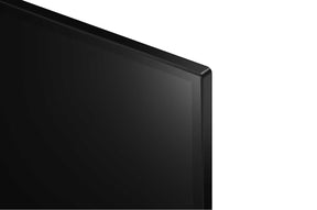 LG UT7300 Smart televízió vékony kávája közelről.