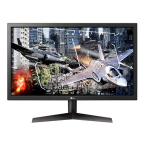 LG 24" UltraGear FHD 144Hz 1ms TN Paneles Gamer Monitor előlnézet, 24GL600F