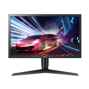 LG 24" UltraGear FHD 144Hz 1ms TN Paneles Gamer Monitor előlnézet, 24GL650-B