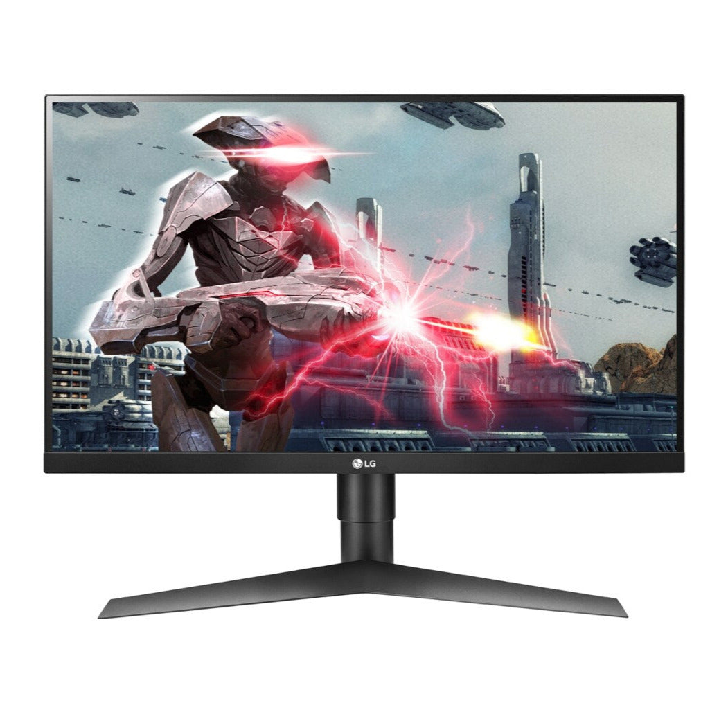 LG 27" UltraGear FHD 144Hz 1ms IPS Gamer Monitor előlnézet, 27GL63T-B