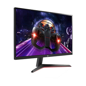 LG 27" FHD 75Hz 1ms FreeSync IPS Gamer Monitor előlnézet balra fordítva, 27MP60G-B