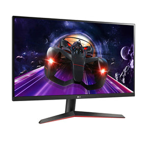 LG 27" FHD 75Hz 1ms FreeSync IPS Gamer Monitor előlnézet enyhén jobbra fordítva, 27MP60G-B