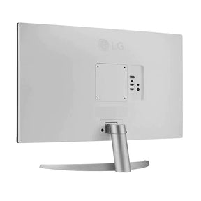 LG 27" 4K UHD IPS Paneles Monitor, hátulnézet enyhén balra fordítva, 27UP600-W