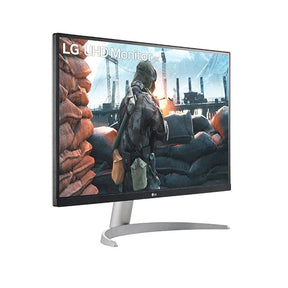 LG 27" 4K UHD IPS Paneles Monitor, előlnézet jobbra fordítva, 27UP600-W