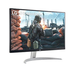 LG 27" 4K UHD IPS Paneles Monitor, előlnézet enyhén jobbra fordítva, 27UP600-W