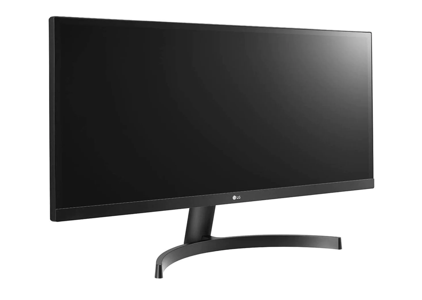 LG 29" UltraWide 21:9 FHD 75Hz FreeSync HDR IPS Monitor előlnézet jobbra fordítva, 29WL500-B