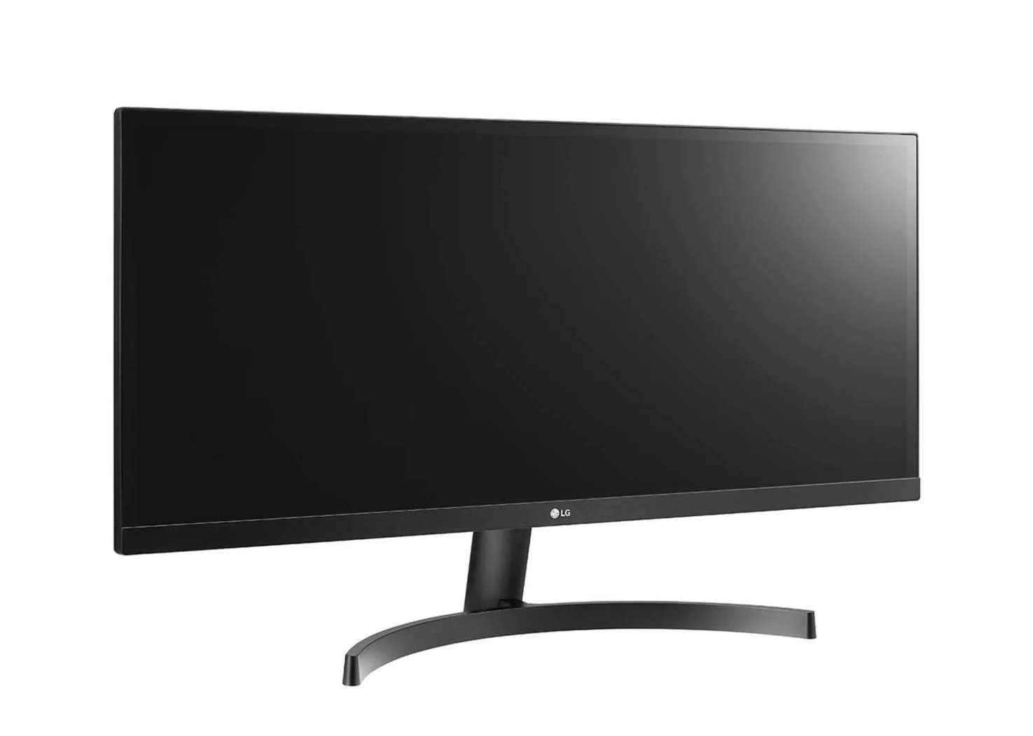 LG 29" UltraWide 21:9 FHD 75Hz FreeSync HDR IPS Monitor előlnézet enyhén jobbra fordítva, 29WL500-B