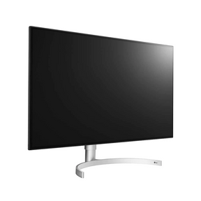 LG 32" UltraFine 4K UHD HDR ThunderBolt Nano IPS Monitor előlnézet jobbra fordítva, 32UL950-W