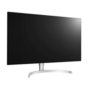 LG 32" UltraFine 4K UHD HDR ThunderBolt Nano IPS Monitor előlnézet enyhén jobbra fordítva, 32UL950-W