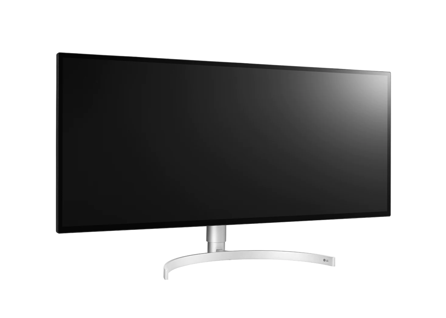 LG 34" UltraWide 5K UHD ThunderBolt Nano IPS Monitor előlnézet enyhén jobbra fordítva, 34WK95U-W