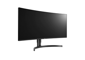 LG 34" Ívelt UltraWide 2K WQHD FreeSync HDR IPS Monitor előlnézet jobbra fordítva, 34WN80C-B