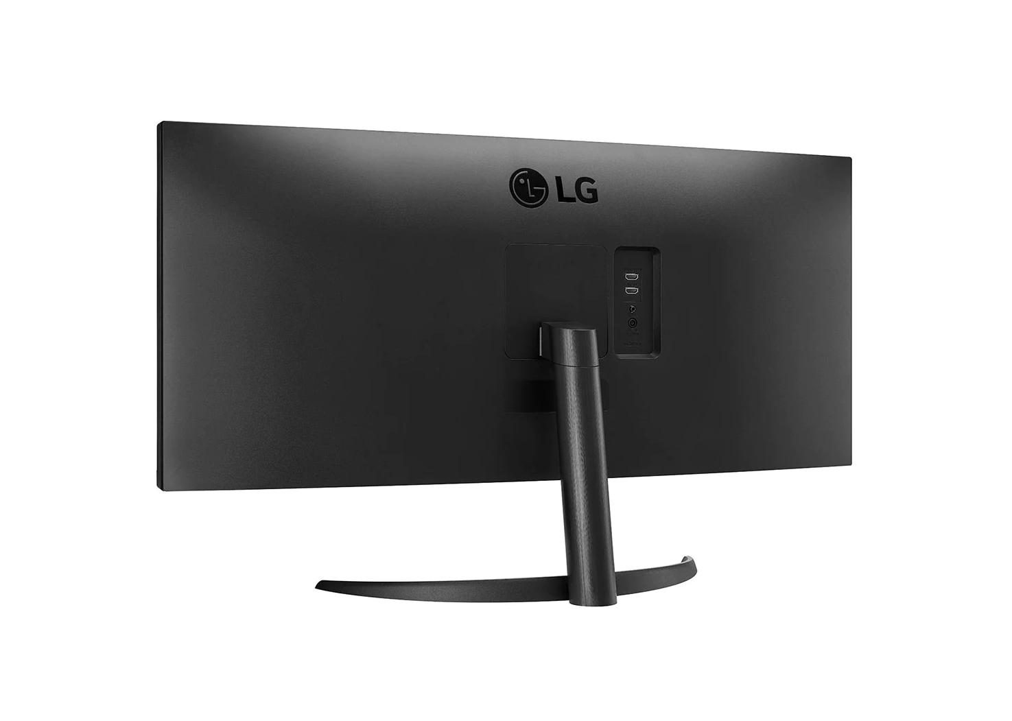 LG 34" UltraWide FHD 75Hz FreeSync HDR IPS LED Monitor hátulnézet enyhén balra fordítva, 34WP500-B